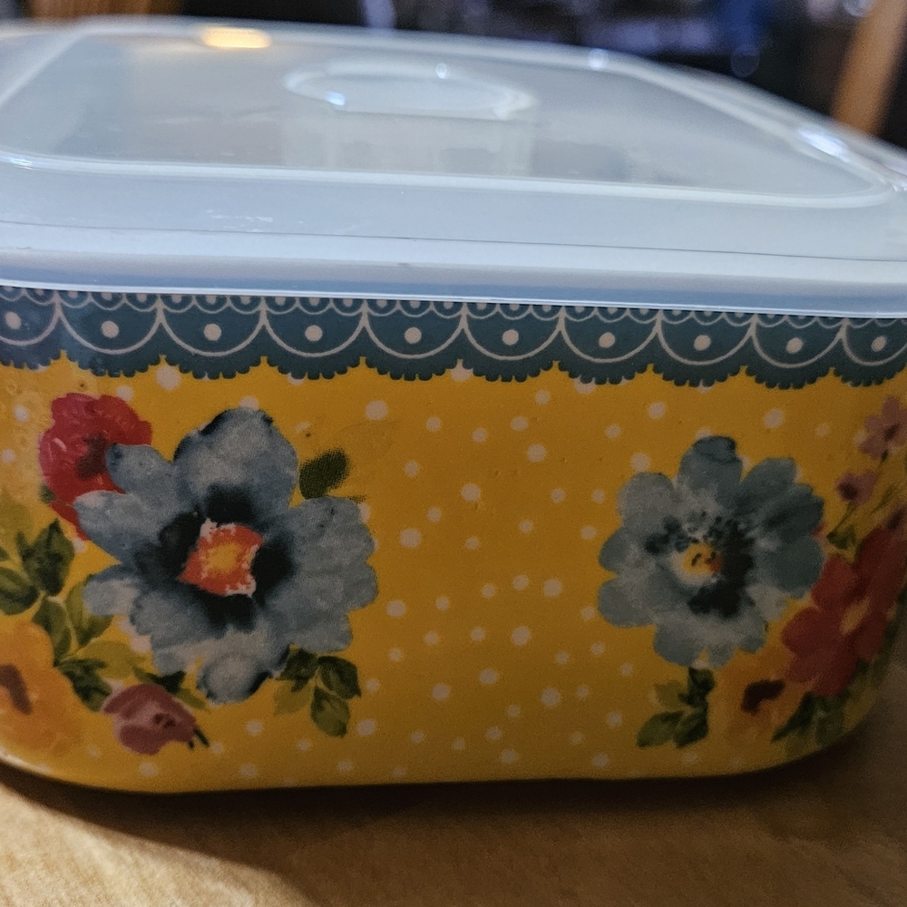 The Pioneer Woman Floral Nested Bakeware Set in Yellow, Blue, Pink, Green - Picture 8 of 13